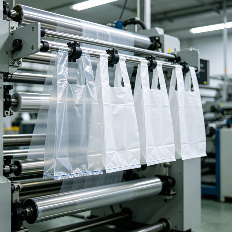 Custom Perforated PE Flat Bags for Auto Parts & Metal Hardware Packaging
