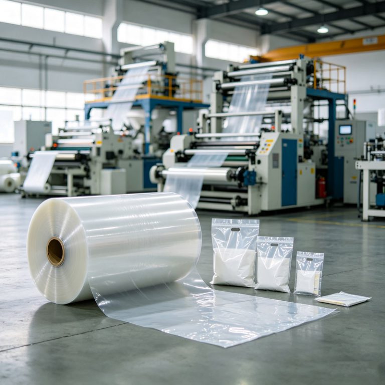 Custom Logo Printed PE Flat Bags for Industrial Auto Parts & Hardware Packaging